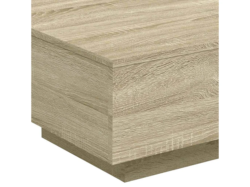 Table basse chêne sonoma 55x55x31 cm bois d'ingénierie