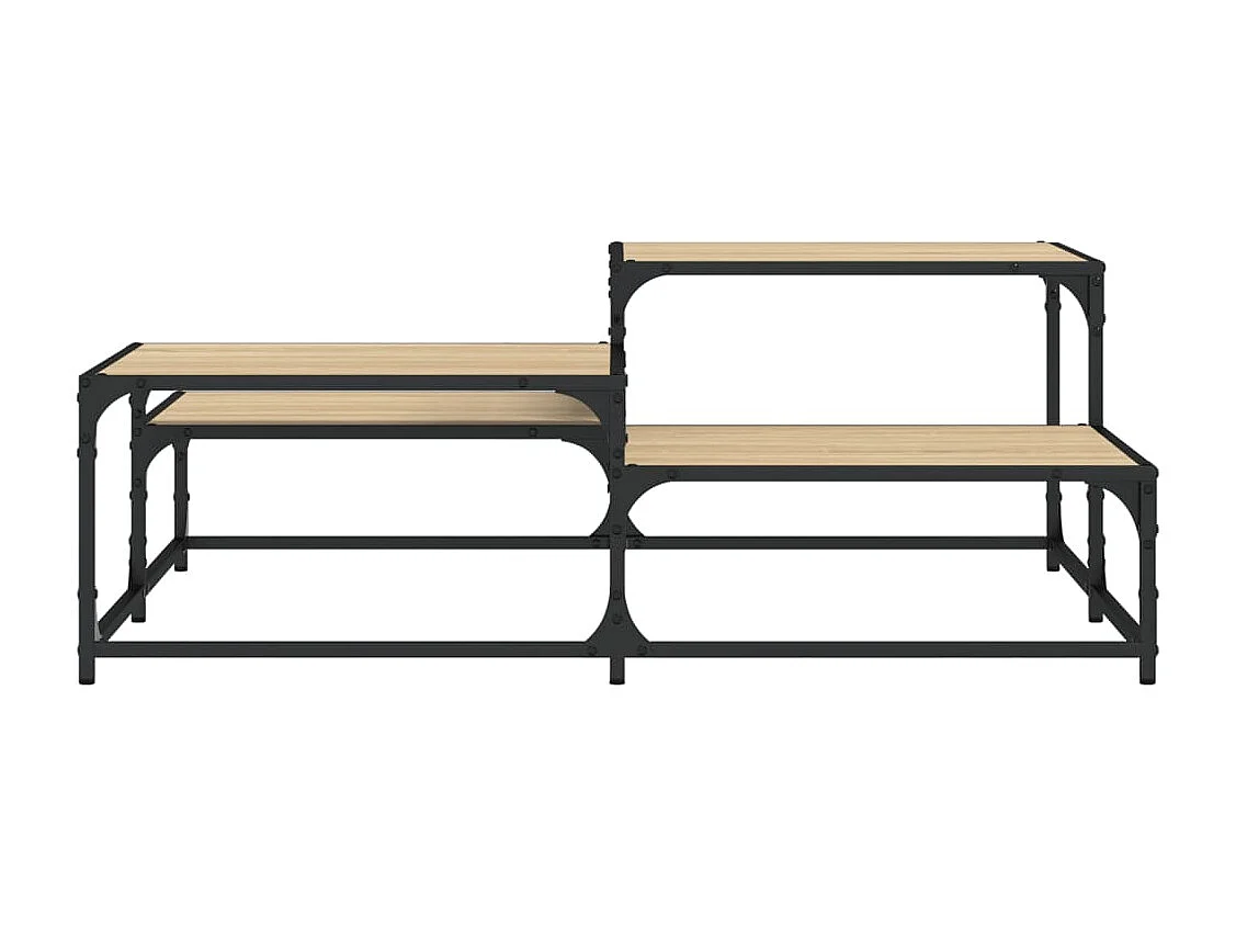 Table basse chêne sonoma 107x107x40 cm bois d'ingénierie