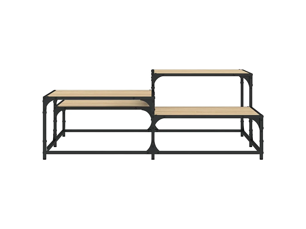 Table basse chêne sonoma 107x107x40 cm bois d'ingénierie