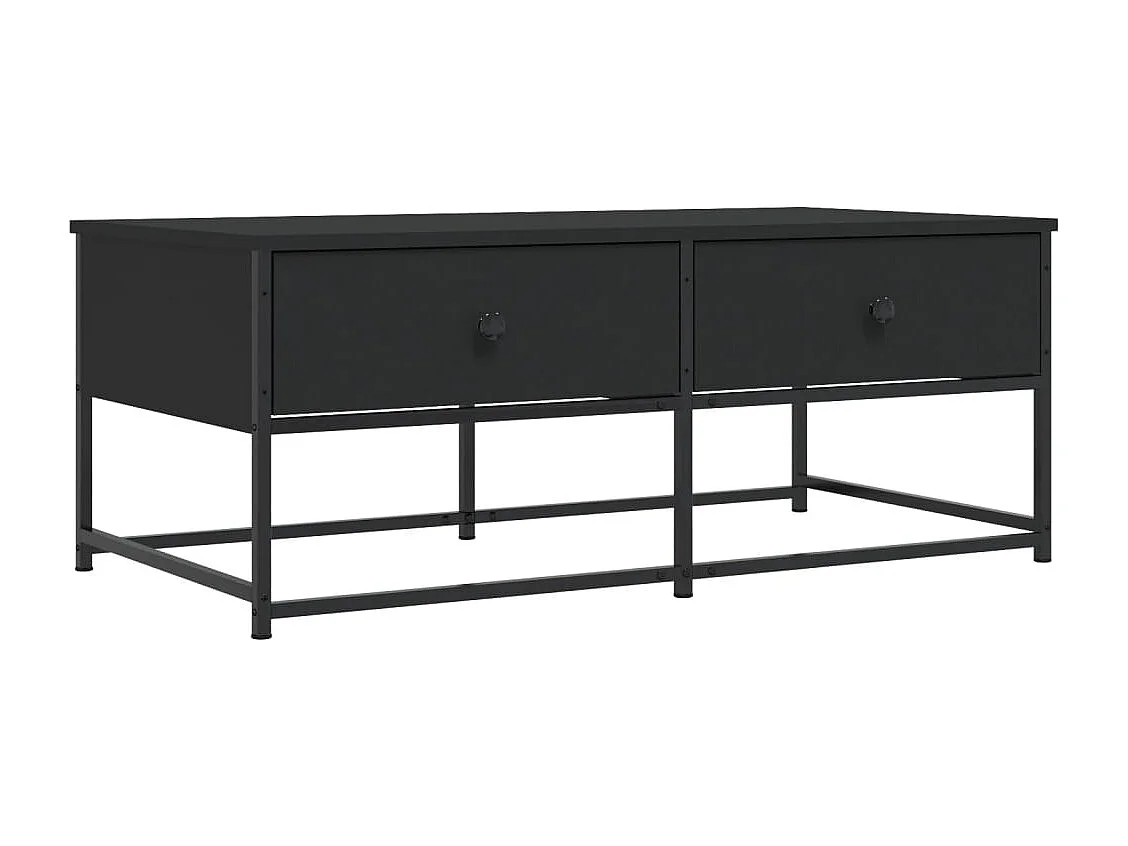 Table basse noir 100x51x40 cm bois d'ingénierie