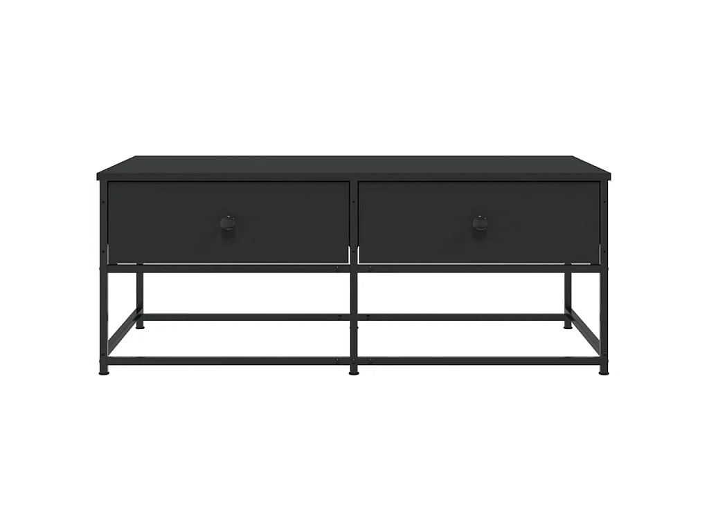 Table basse noir 100x51x40 cm bois d'ingénierie