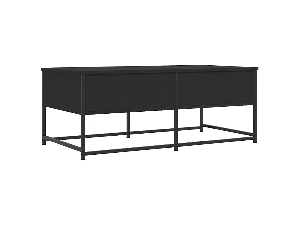 Table basse noir 100x51x40 cm bois d'ingénierie