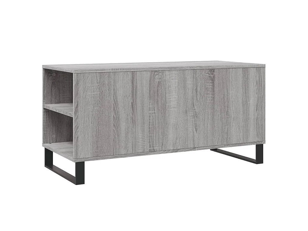 Table basse sonoma gris 102x44,5x50 cm bois d'ingénierie