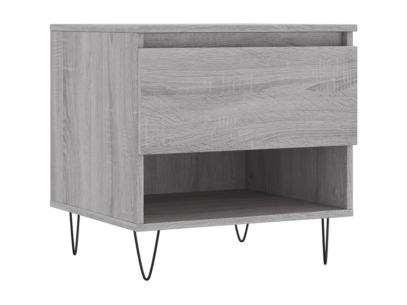Tables basses 2 pcs sonoma gris 50x46x50 cm bois d'ingénierie