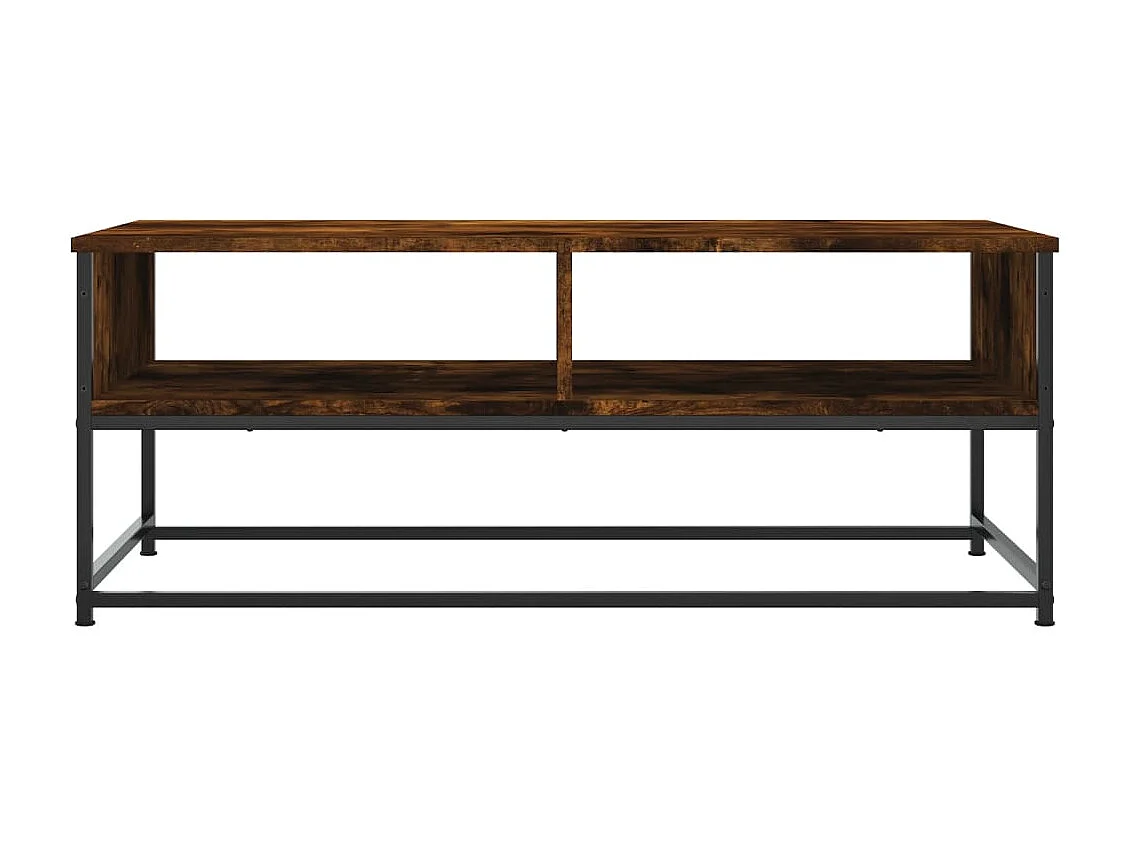 Salontafel 100x51x40 cm bewerkt hout gerookt eikenkleurig