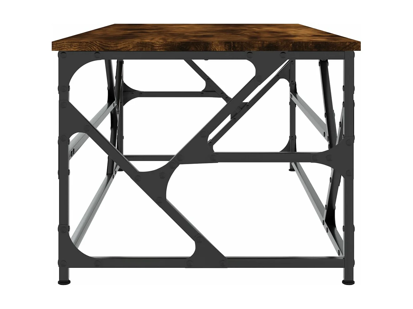 Table basse Chêne fumé 100x50x40 cm Bois d'ingénierie