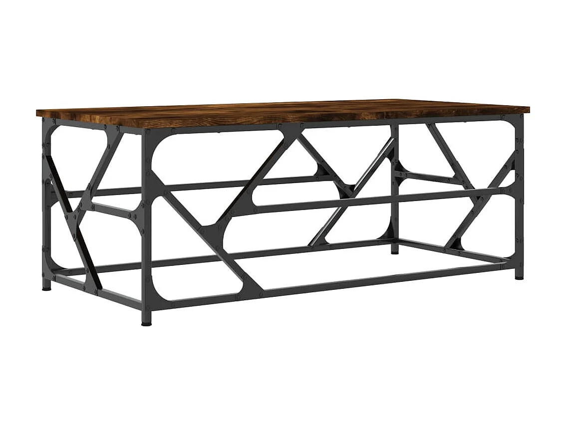 Table basse Chêne fumé 100x50x40 cm Bois d'ingénierie