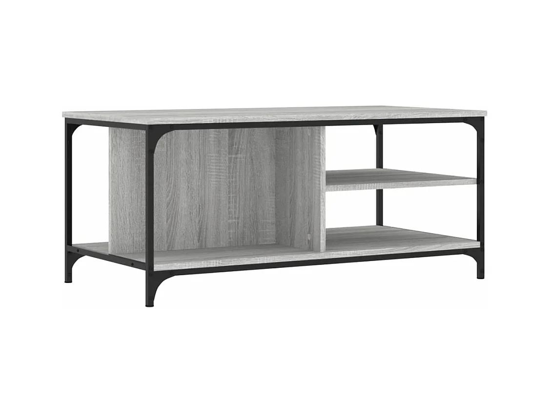 Table basse Sonoma gris 100x50x45 cm Bois d'ingénierie
