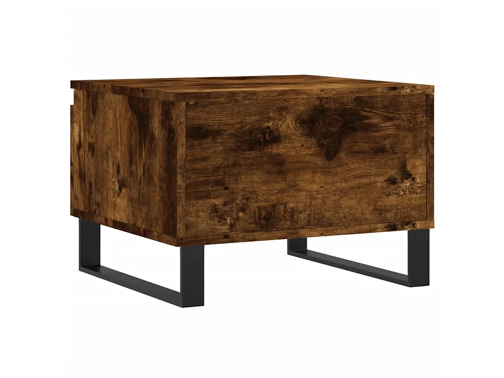 Tables basses 2 pcs chêne fumé 50x46x35 cm bois d'ingénierie