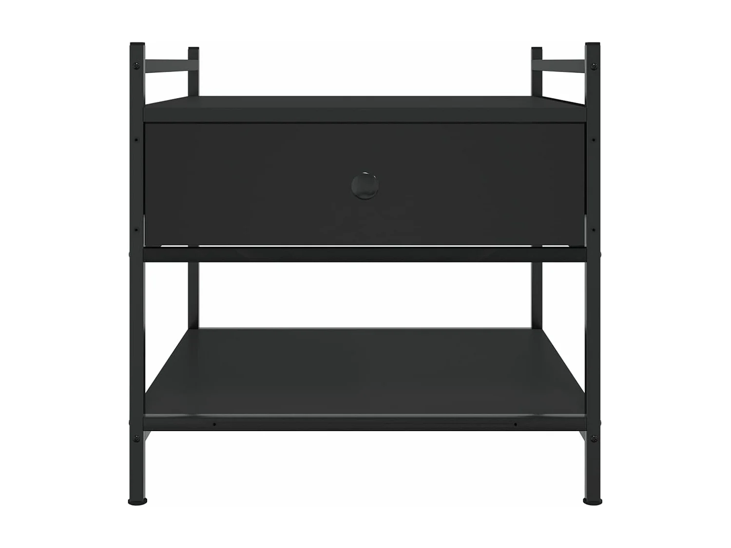 Couchtisch Schwarz 50x50x50 cm Holzwerkstoff