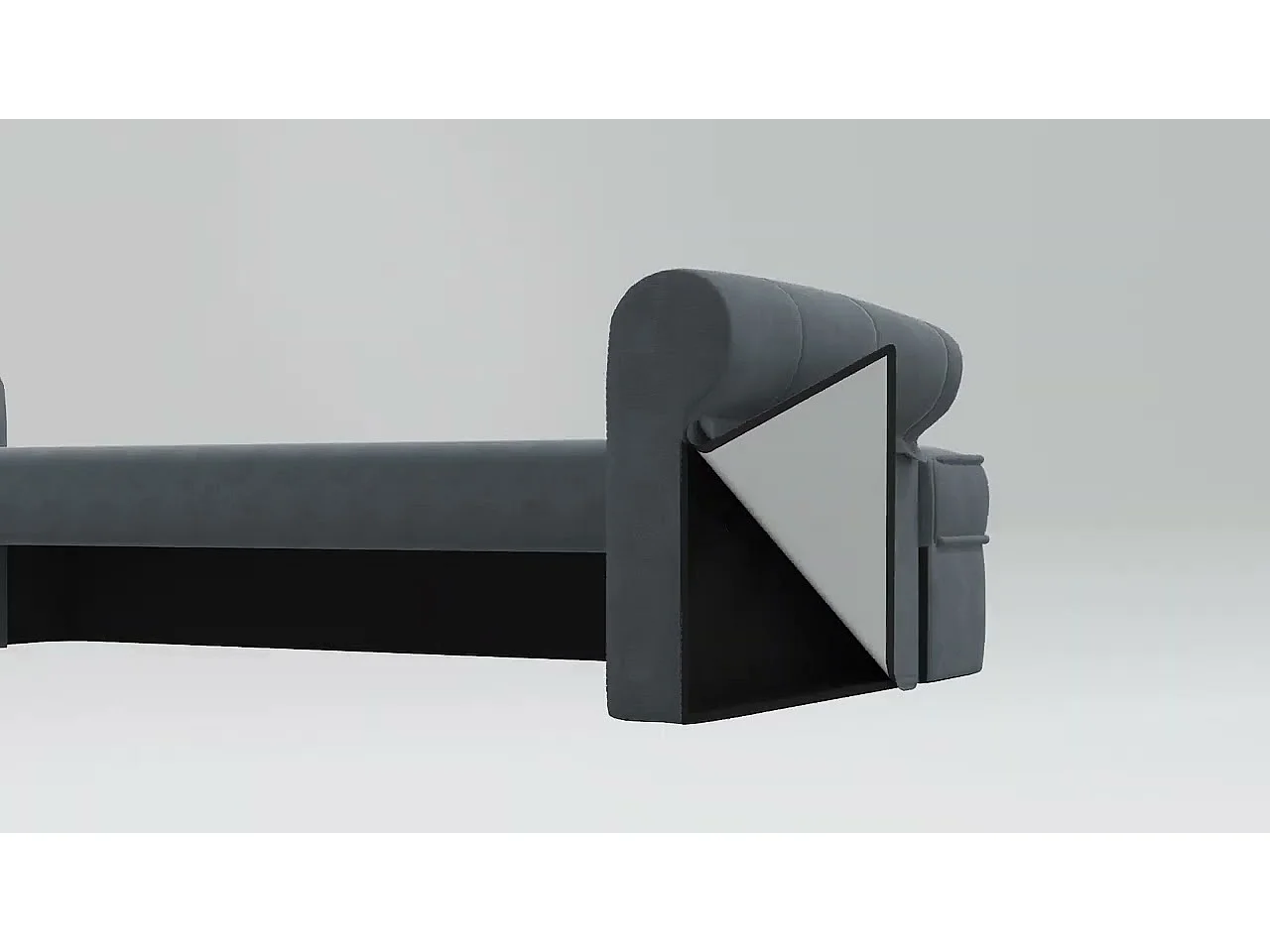 Bank met rugleuning zwart 119,5x64,5x75 cm fluweel