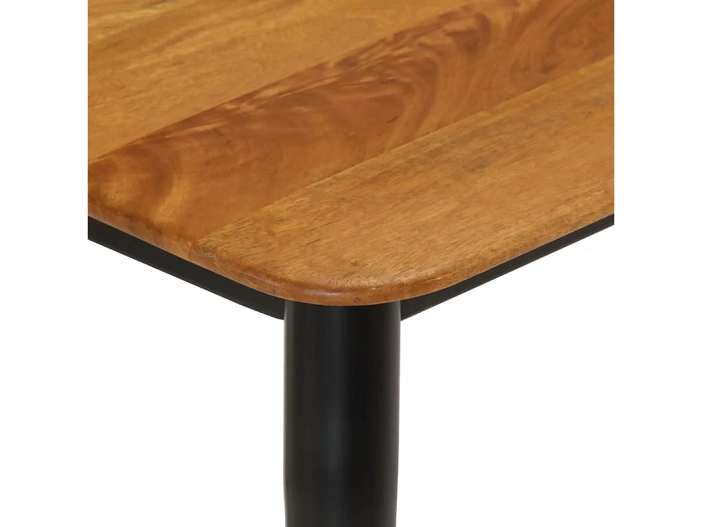 Banc 160x40x45 cm bois massif de manguier et fer