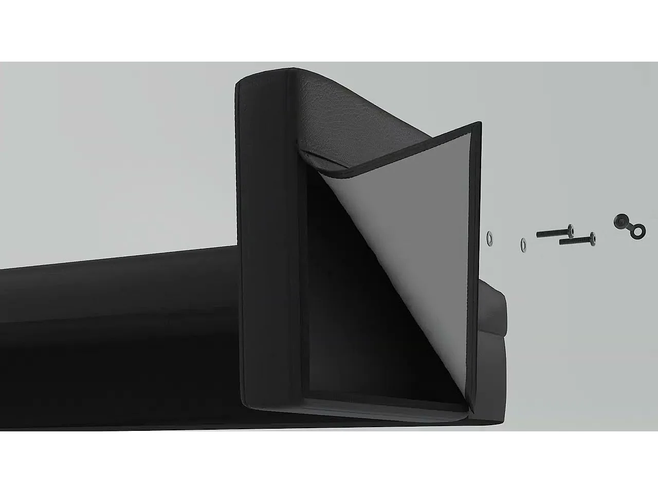 Banc avec dossier Noir 112x65,5x75 cm Similicuir