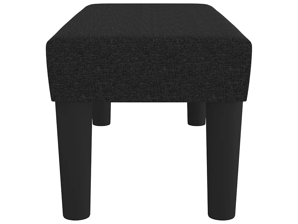 Bankje 70x30x30 cm stof zwart