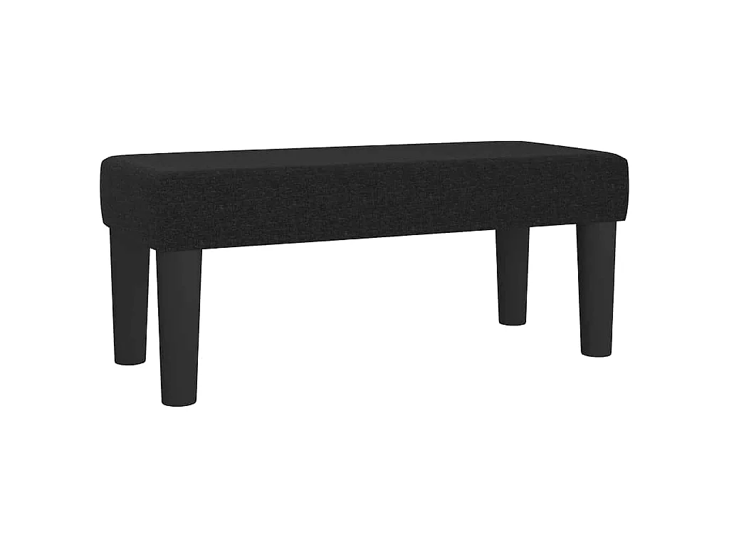 Banc Noir 70x30x30 cm Tissu