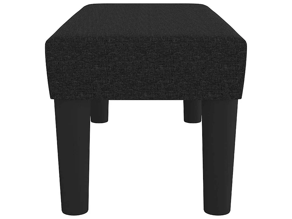 Banc Noir 70x30x30 cm Tissu