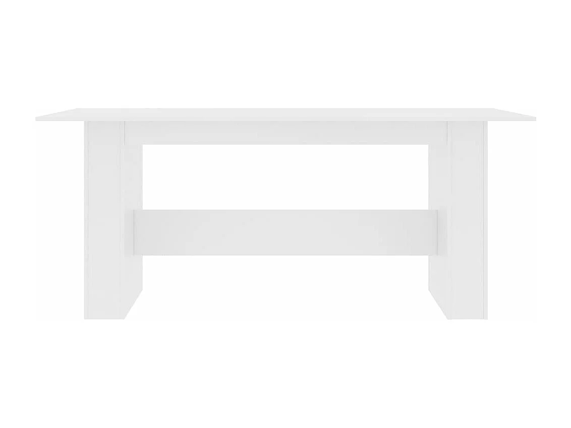 Table à manger Blanc 180x90x76 cm Bois d’ingénierie