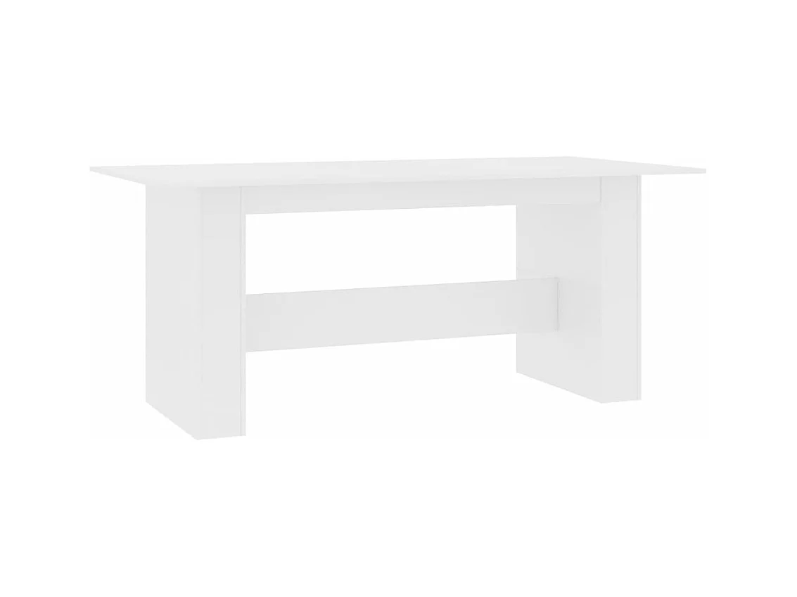 Table à manger Blanc 180x90x76 cm Bois d’ingénierie