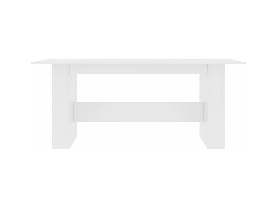 Table à manger Blanc 180x90x76 cm Bois d’ingénierie