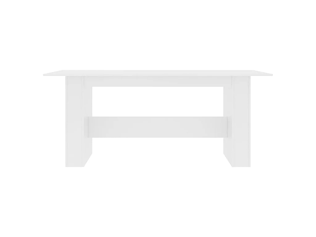 Table à manger Blanc 180x90x76 cm Bois d’ingénierie
