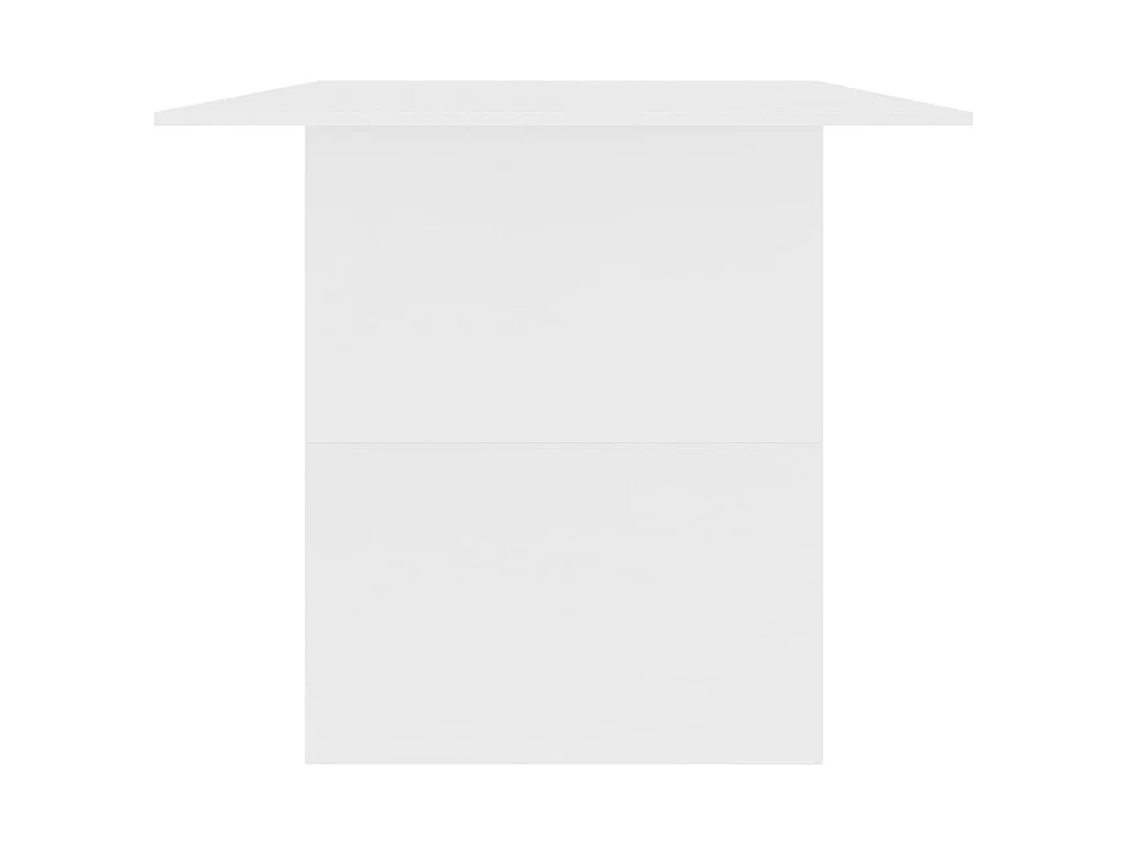 Table à manger Blanc 180x90x76 cm Bois d’ingénierie