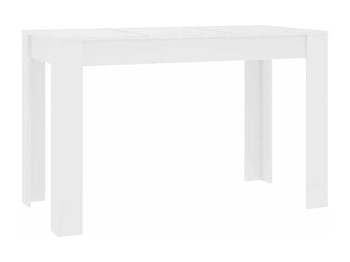 Table à manger Blanc 120x60x76 cm Bois d'ingénierie