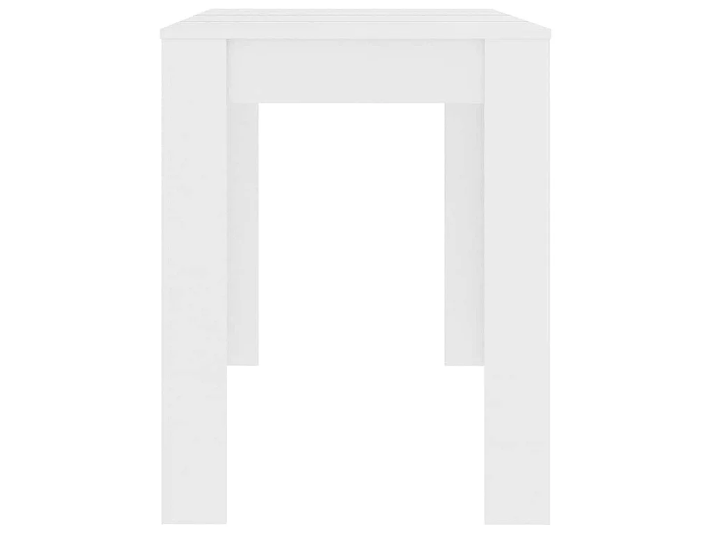 Table à manger Blanc 120x60x76 cm Bois d'ingénierie