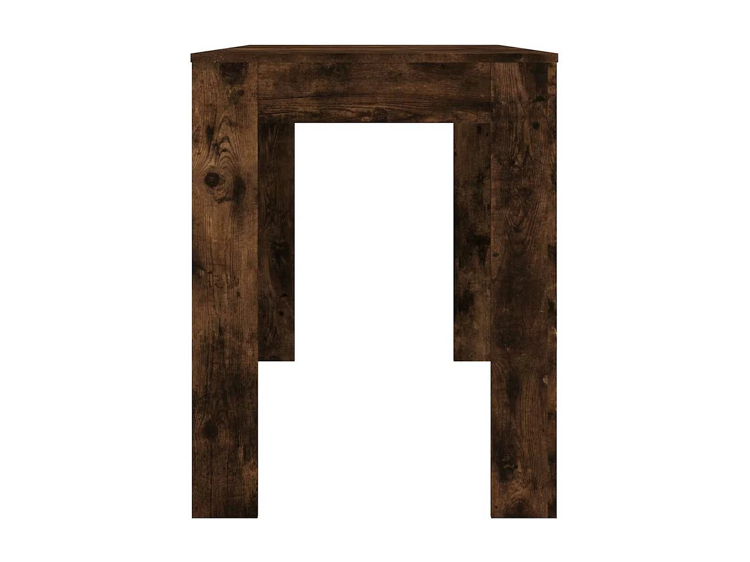 Table à dîner chêne fumé 120x60x76 cm bois d'ingénierie