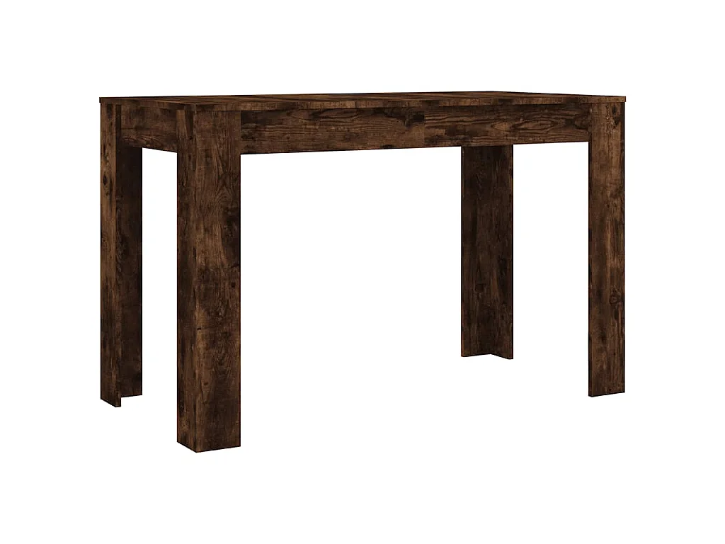 Table à dîner chêne fumé 120x60x76 cm bois d'ingénierie