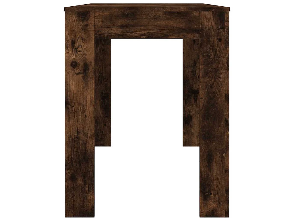 Table à dîner chêne fumé 120x60x76 cm bois d'ingénierie