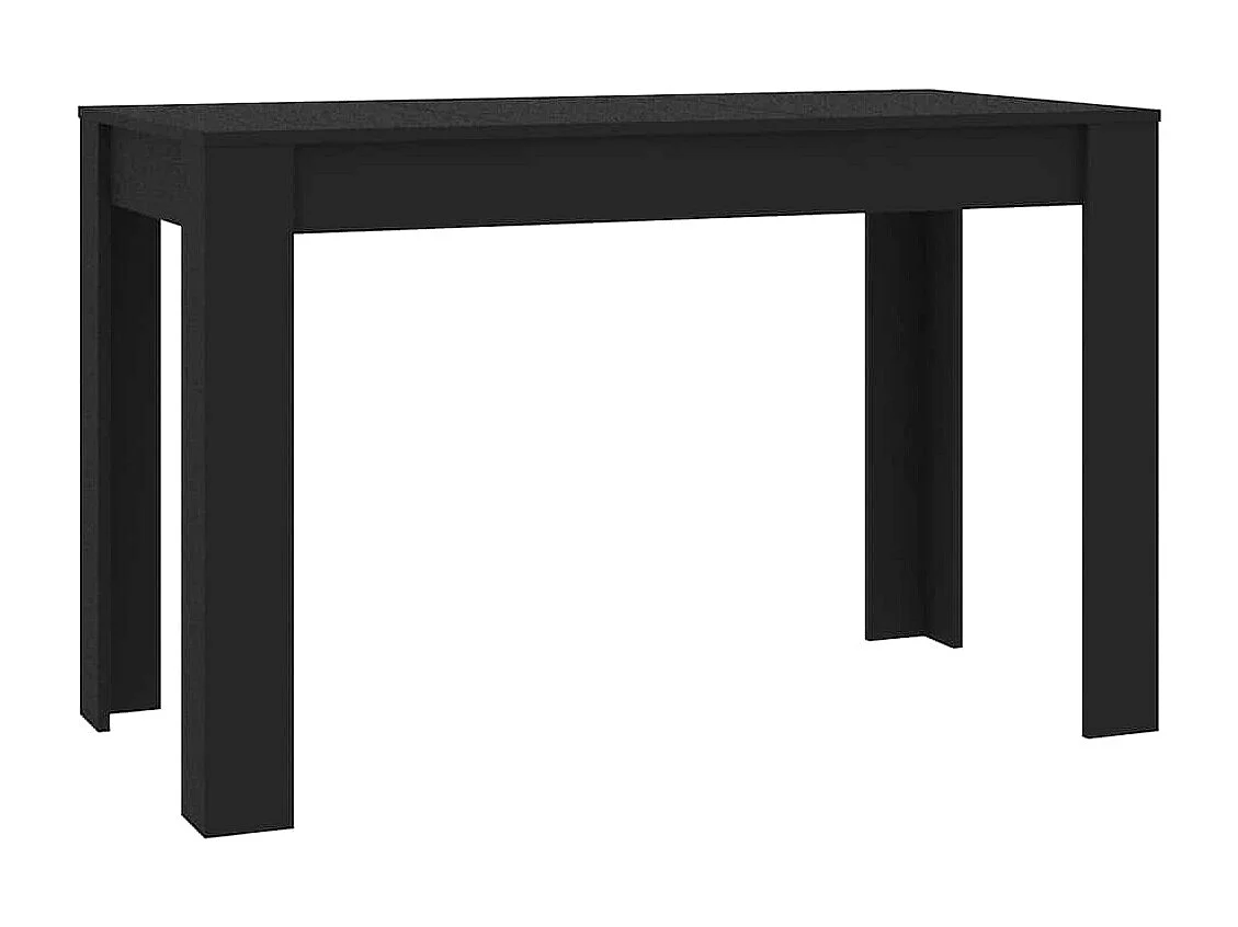 Table de salle à manger Noir 120 x 60 x 76 cm Bois d'ingénierie
