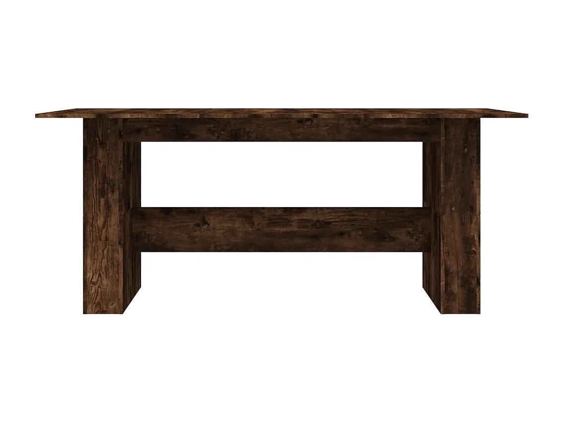 Table à dîner chêne fumé 180x90x76 cm bois d'ingénierie