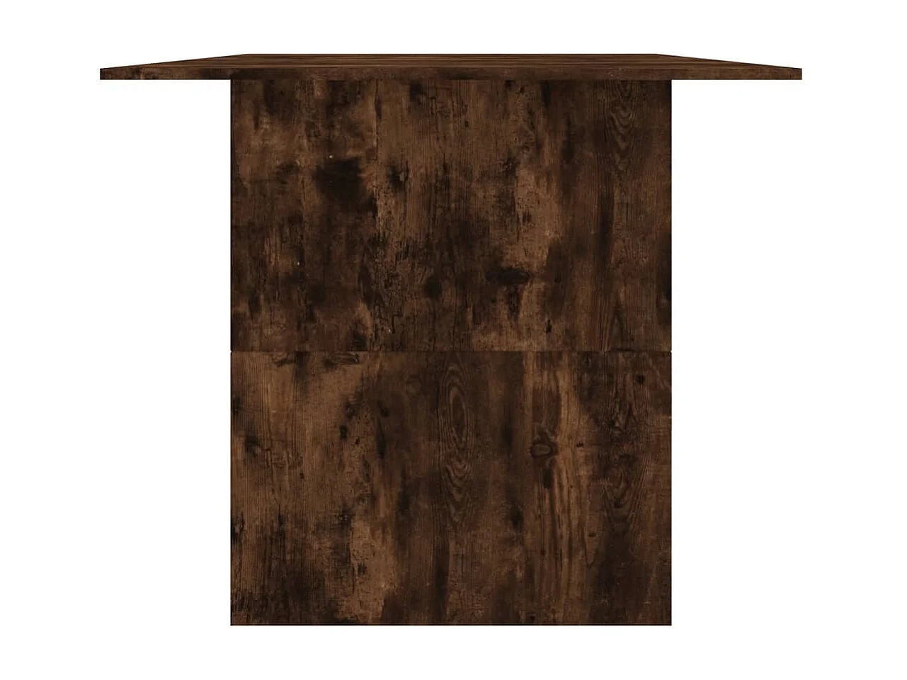 Table à dîner chêne fumé 180x90x76 cm bois d'ingénierie