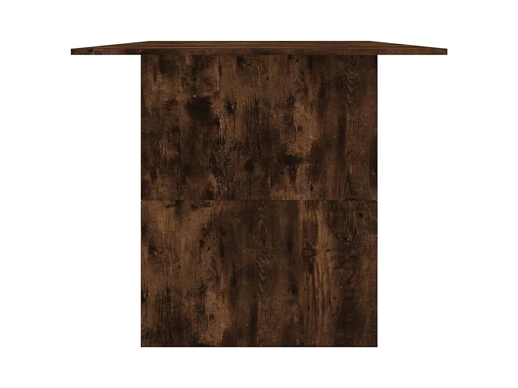 Table à dîner chêne fumé 180x90x76 cm bois d'ingénierie