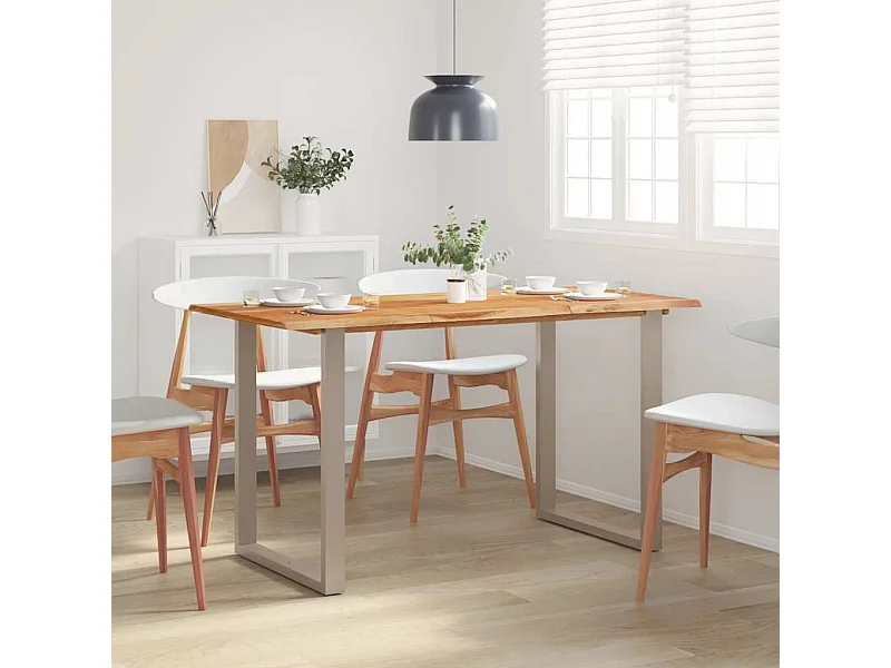 Eettafel 140x70x76 cm massief acaciahout