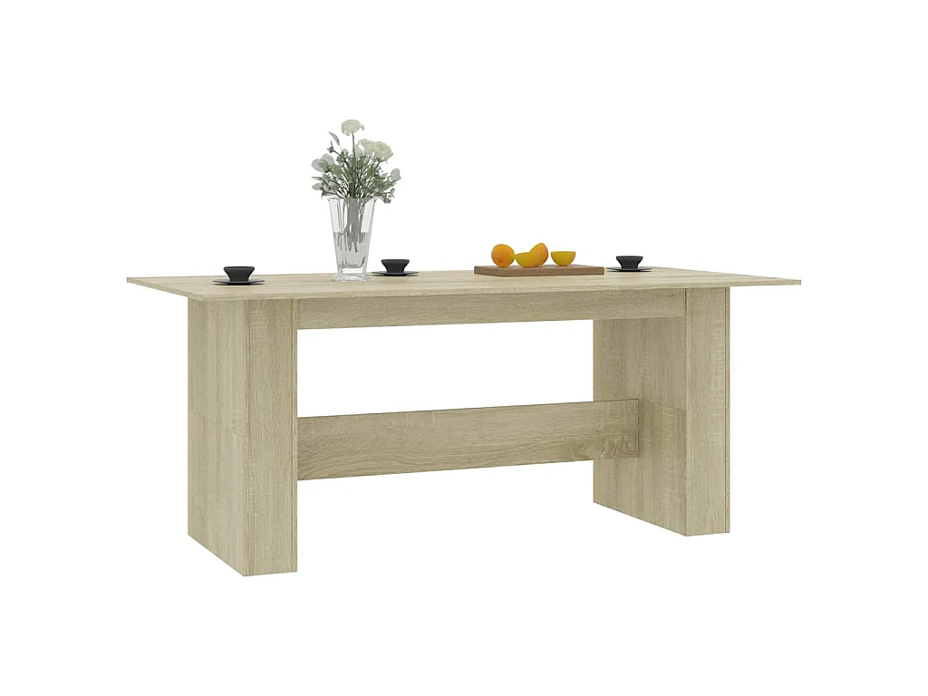 Table à manger Chêne sonoma 180x90x76 cm Bois d’ingénierie