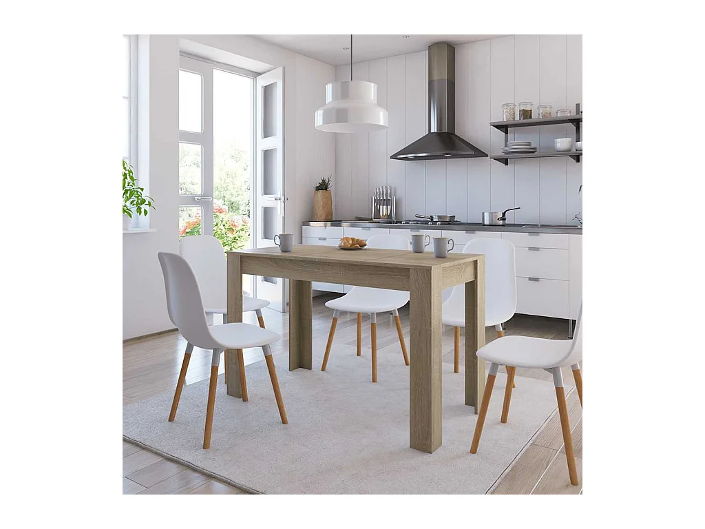 Tavolo da Pranzo Rovere Sonoma 120x60x76cm in Legno Multistrato
