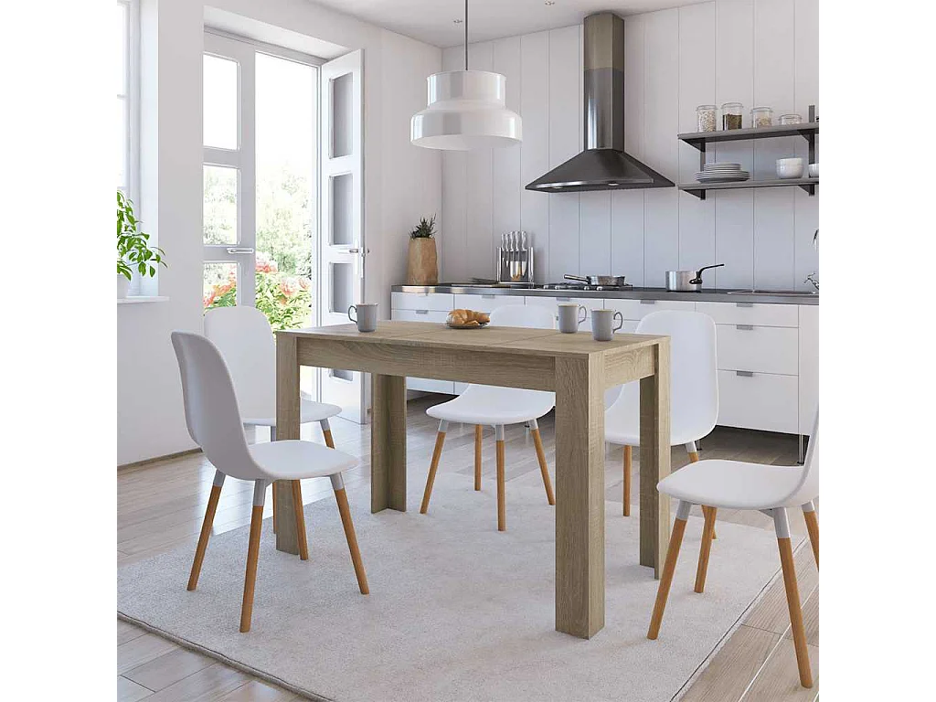Table à manger Chêne sonoma 120x60x76 cm Bois d'ingénierie