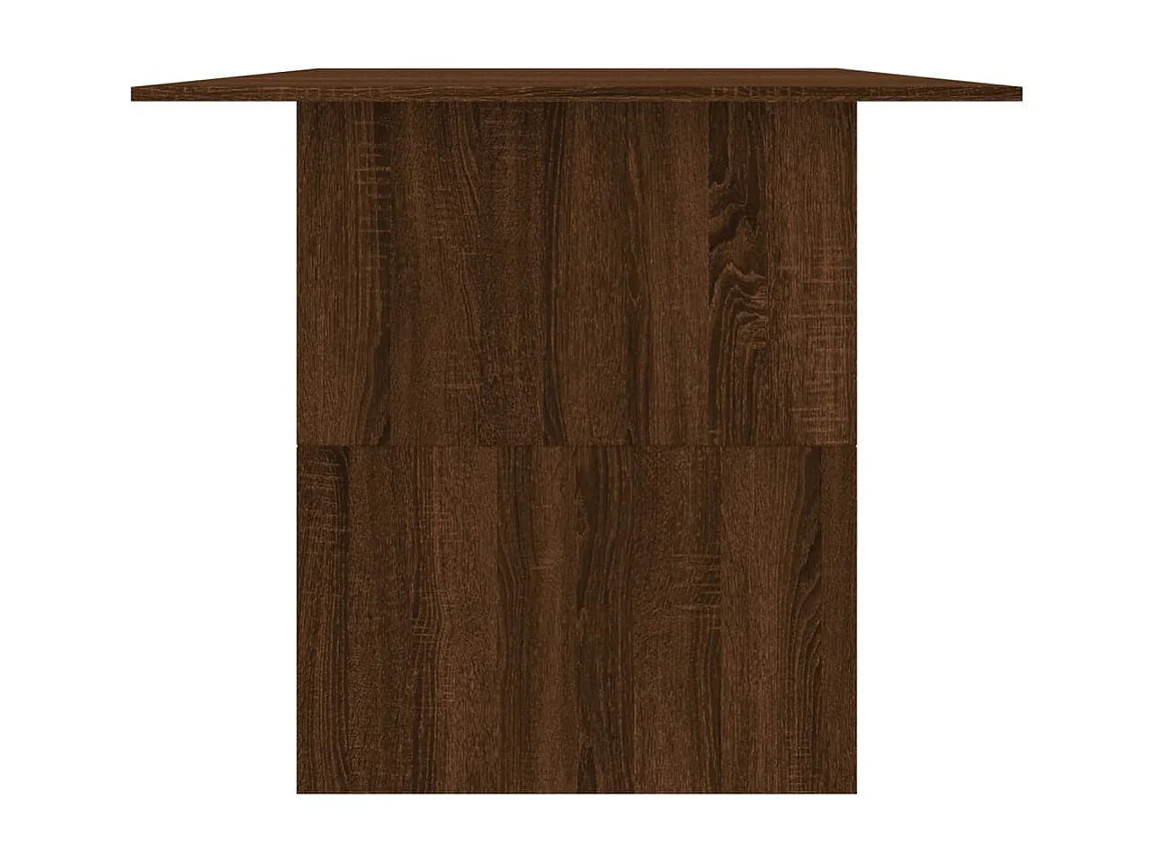 Eettafel 180x90x76 cm bewerkt hout bruin eikenkleur