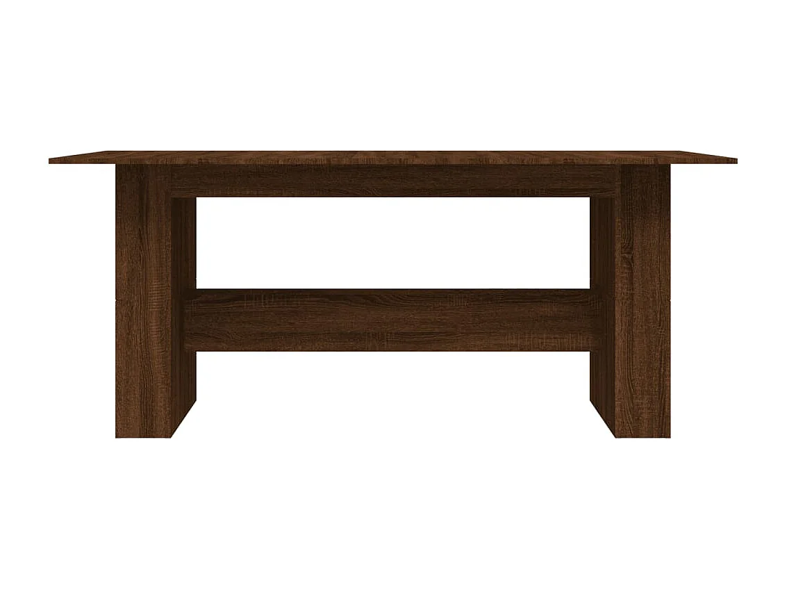 Table à dîner Chêne marron 180x90x76 cm bois d'ingénierie