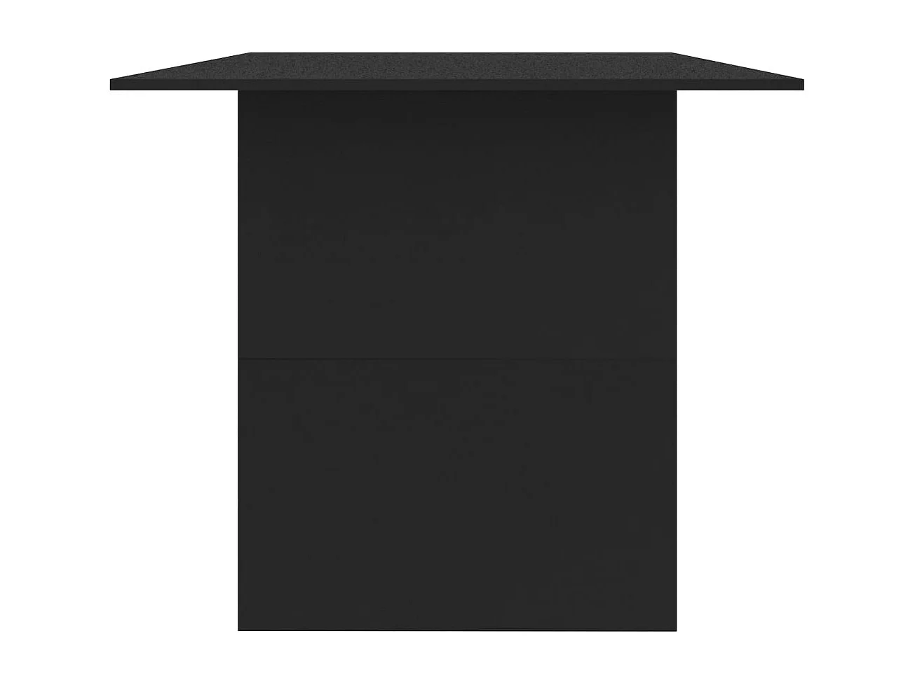 Table à manger Noir 180x90x76 cm Bois d’ingénierie