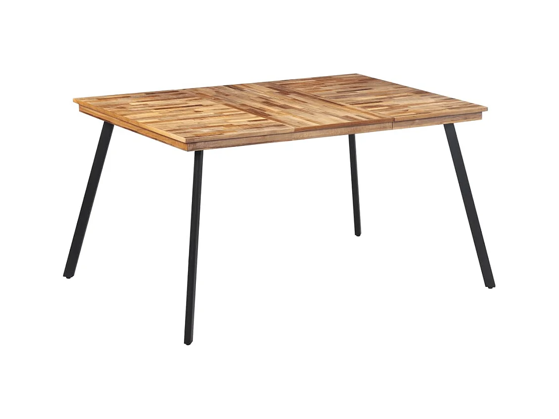 Table à manger 148x97x76 cm bois massif de teck