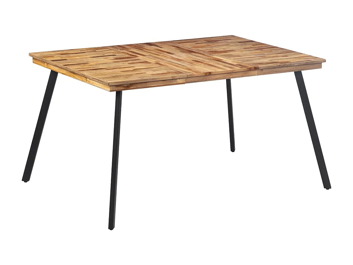 Mesa de jantar 148x97x76 cm madeira de teca maciça