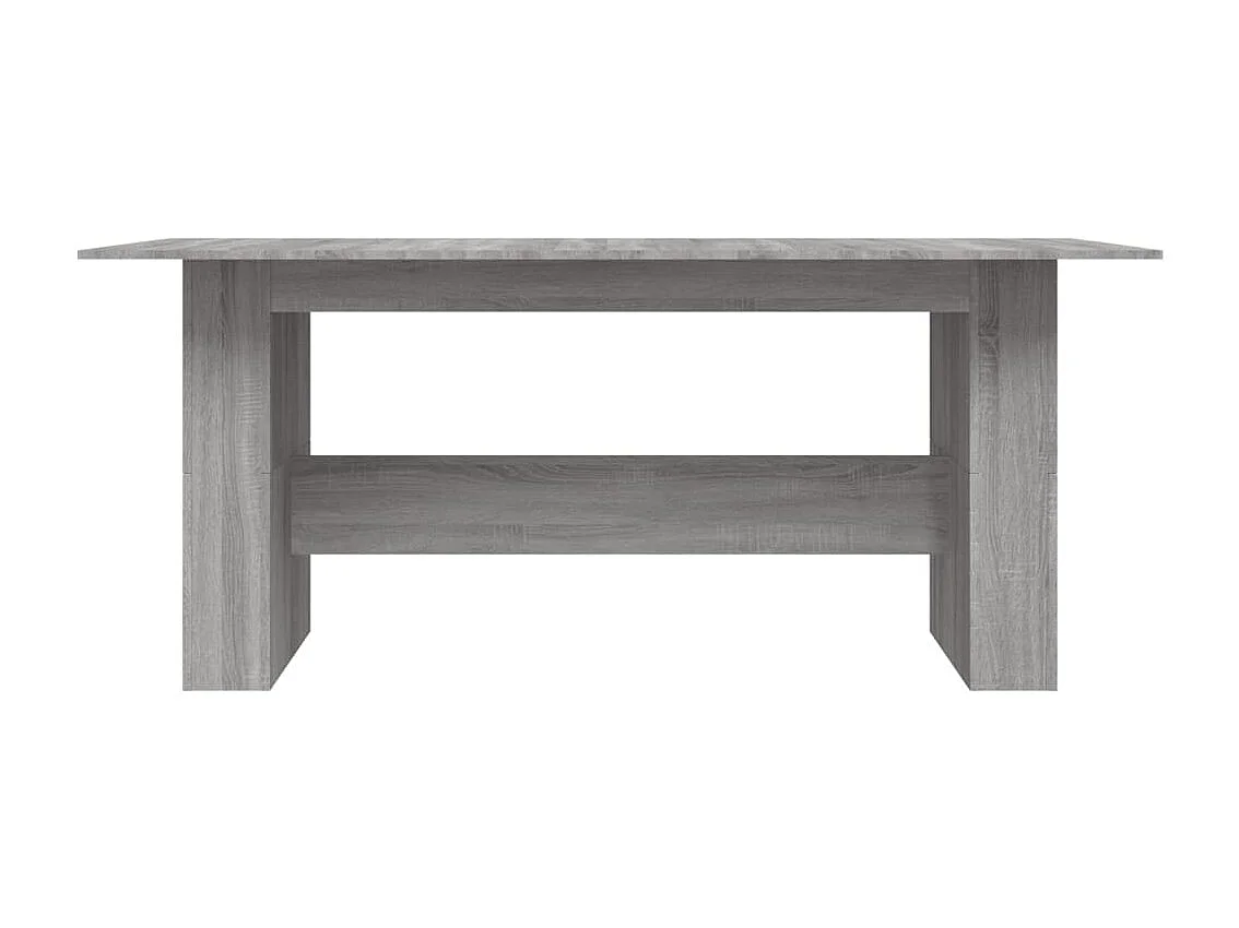 Table à dîner sonoma gris 180x90x76 cm bois d'ingénierie