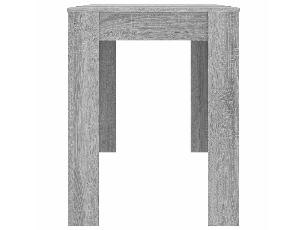 Table à dîner sonoma gris 120x60x76 cm bois d'ingénierie