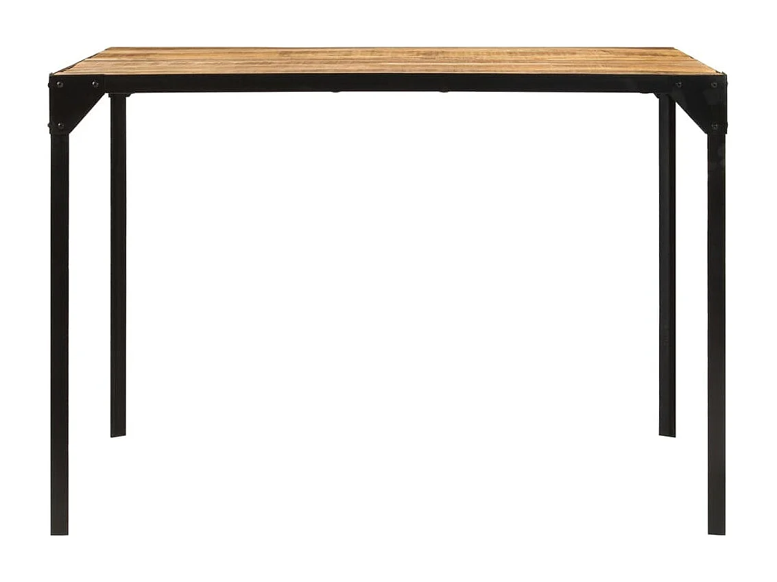 Table à manger 110x110x76 cm bois de manguier massif