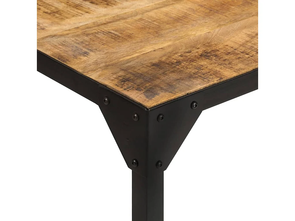 Table à manger 110x110x76 cm bois de manguier massif