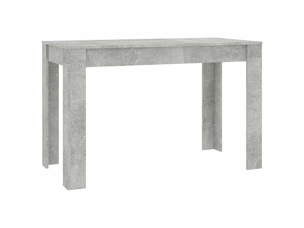 Table à manger Gris béton 120x60x76 cm Bois d'ingénierie