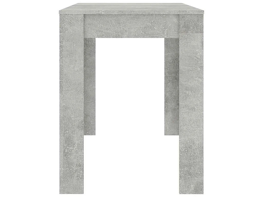 Table à manger Gris béton 120x60x76 cm Bois d'ingénierie