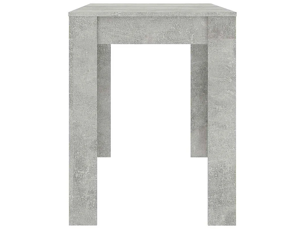 Eettafel 120x60x76 cm bewerkt hout betongrijs